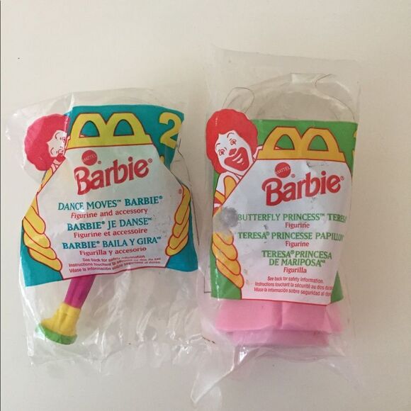 McDonald's Happy Meal Toy 1994 Butterfly Princess Teresa Dance Moves Barbie - Picture 1 of 5